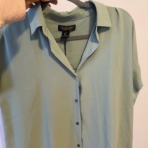 Button down chiffon blouse